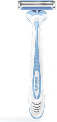 Gillette Sensor 3 Cool Disposable Razors with 3 Blades & Lubricating Tape 6pcs