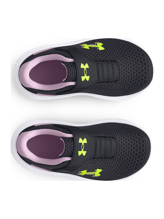 Surge 4 Kids Sports Shoes Running with Hoop & Loop Closure Black