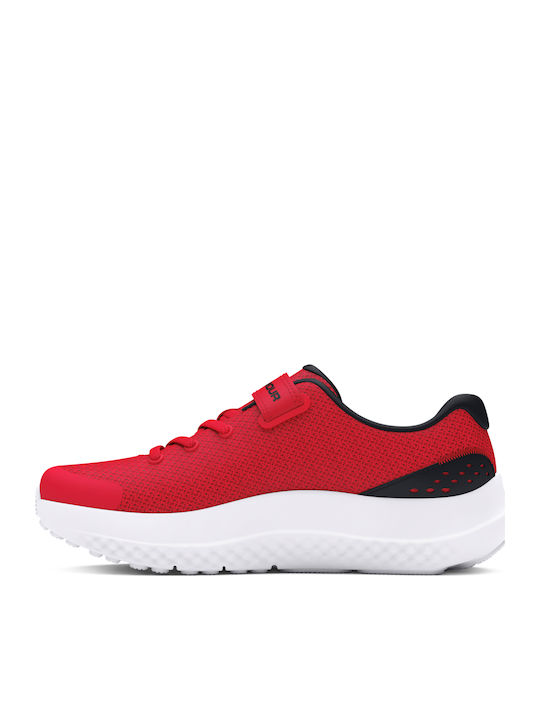 Surge 4 Kids Sports Shoes Running with Hoop & Loop Closure Red