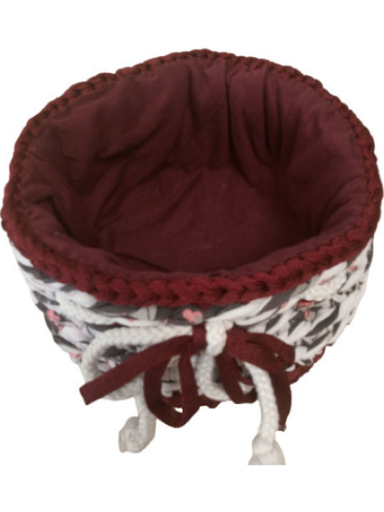 Damen Necessaire in Burgundisch Farbe 17cm