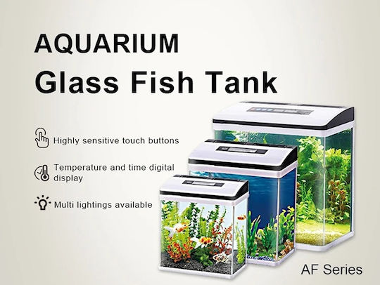 Led Fish Aquarium Capacity 53lt with 42x47x47cm White