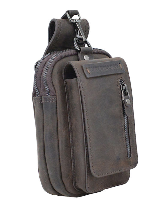Leather Men's Bag Shoulder / Crossbody Brown