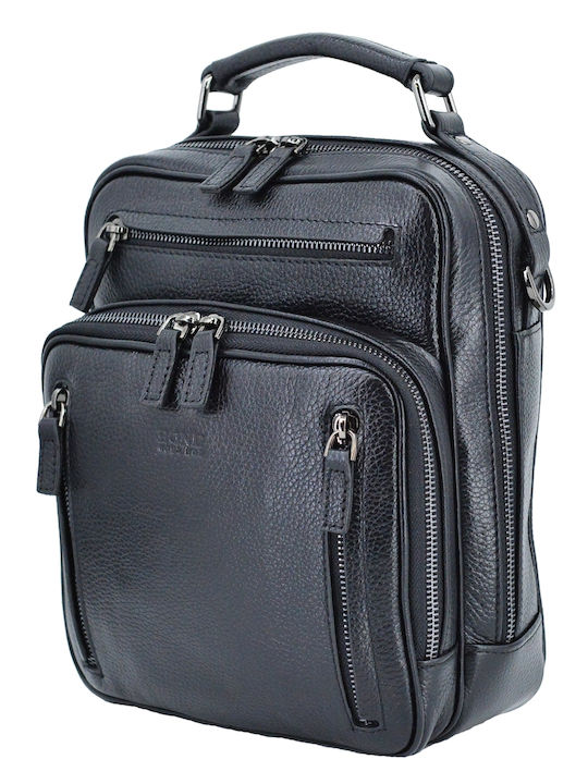Leather Men's Bag Shoulder / Crossbody Black