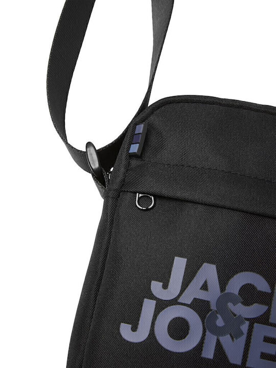 Jack & Jones Ανδρική Τσάντα Ώμου / Χιαστί Μαύρη