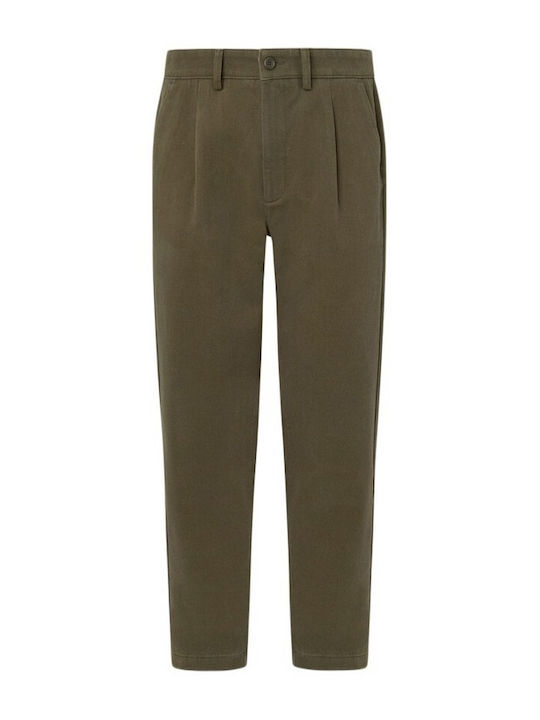 Pepe Jeans Men's Trousers Chino in Relaxed Fit Green