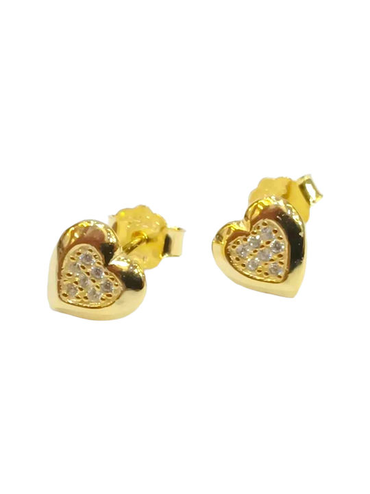 Prince Silvero Earrings made of Silver Gold Plated with Stones