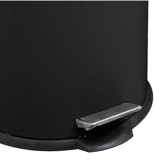 5Five 430748 Metallic Bathroom Basket 30lt Black