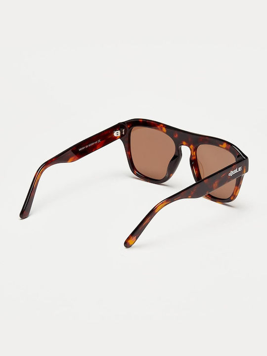 Cosselie Jersey Unisex Sunglasses with Brown Tartaruga Plastic Frame and Brown Polarized Lens 1802202387