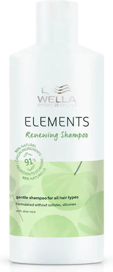 Wella Elements Renewing Shampoos Reconstruction/Nourishment for All Hair Types 500ml