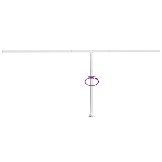 vidaXL Stâlpi Tentei din Metal 600x245cm 1buc