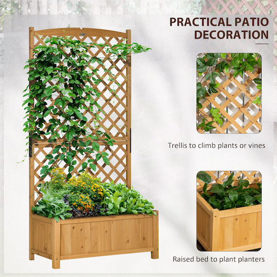 Outsunny Pot Wooden Outsunny Pot Wooden