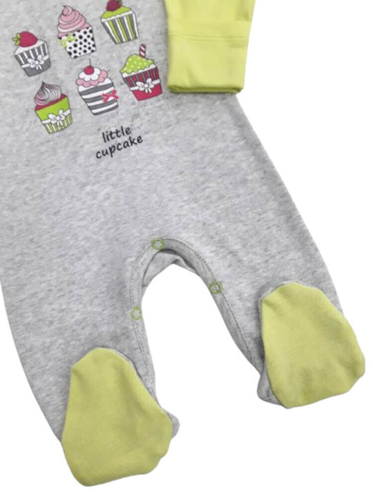 Beboulino Baby Bodysuit Set Long-Sleeved Lime