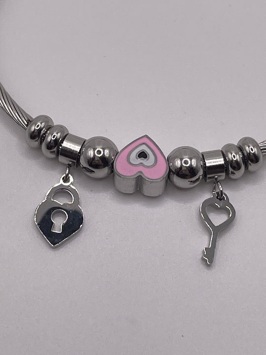 Bracelet with design Heart made of Steel