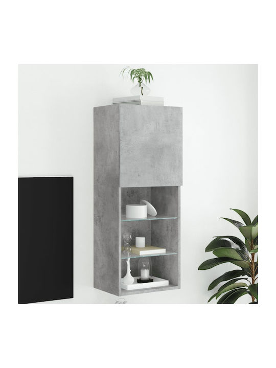 Kabinett Wand mit LED Gray 40.5x30x102cm