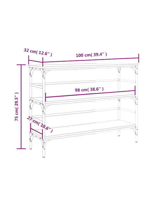 Konsole Sonoma Oak L100xB32xH75cm