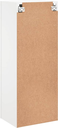 Hängeschrank fürs Wohnzimmer aus Spanplatte Weiß 40,5 x 30 x 102 cm