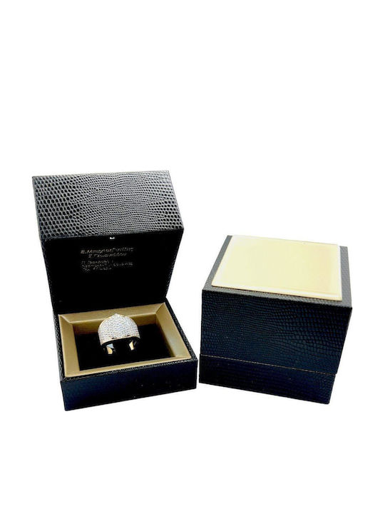 Xryseio Damen Ring mit Zirkonia aus Weißgold 14K
