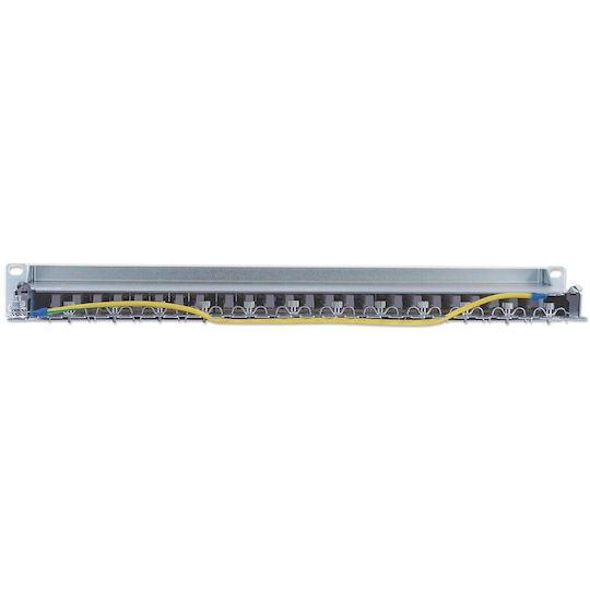 Intellinet Patch Panel Shielded για Rack 1U 24 Θυρών cat6 Γκρι