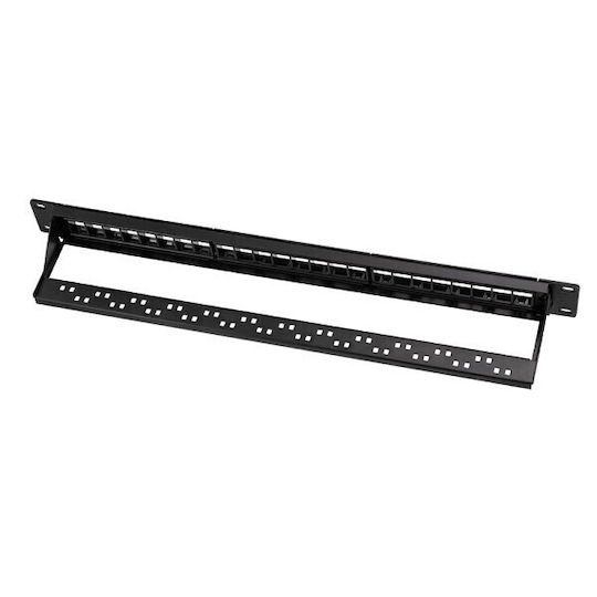 LogiLink Κάλυμμα Πάνελ για Rack 1U 19" 24 Θυρών Μαύρο