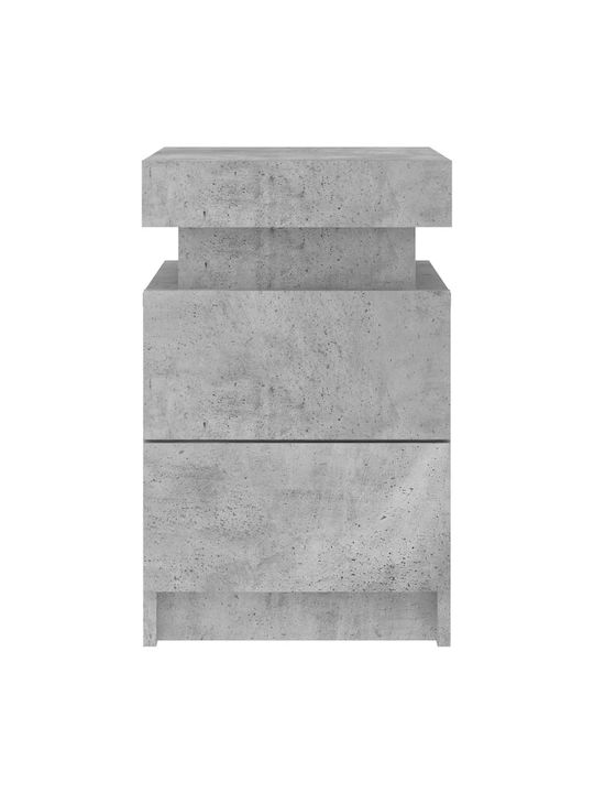 Nachttische Grey Concrete 2Stück 35x39x55cm