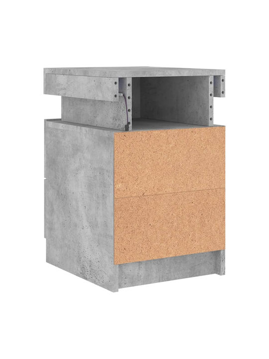 Nachttische Grey Concrete 2Stück 35x39x55cm