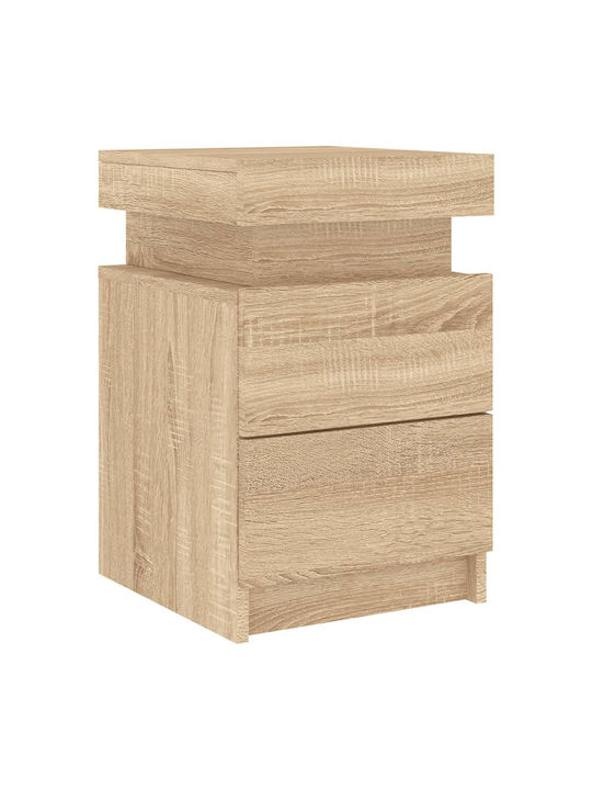 Noptiere Stejar Sonoma 2buc 35x39x55cm