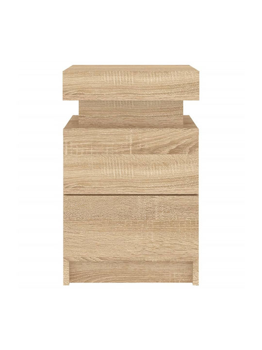 Noptiere Stejar Sonoma 2buc 35x39x55cm