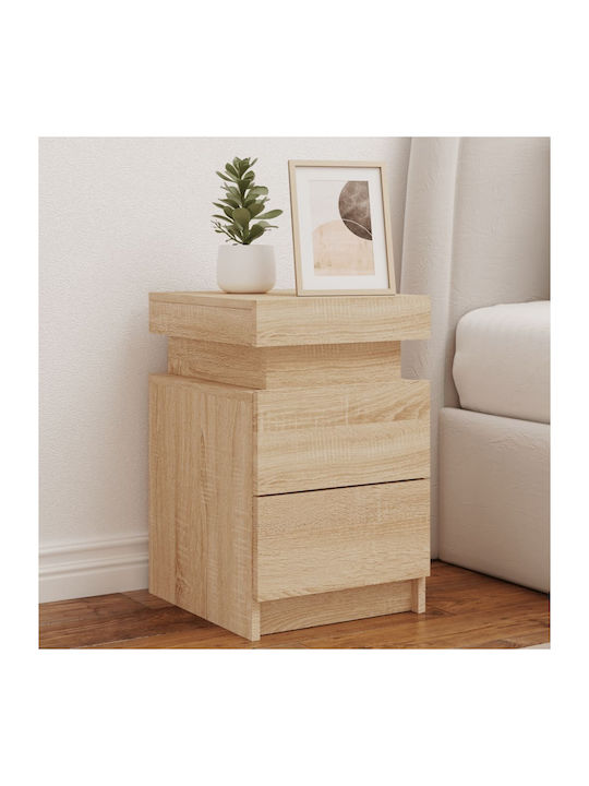 Noptiere Stejar Sonoma 2buc 35x39x55cm