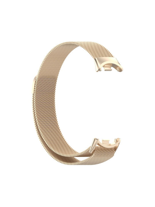 Milanese Curea Oțel inoxidabil Șampanie (Smart Band 8 / Smart Band 9 / Smart Band 10)