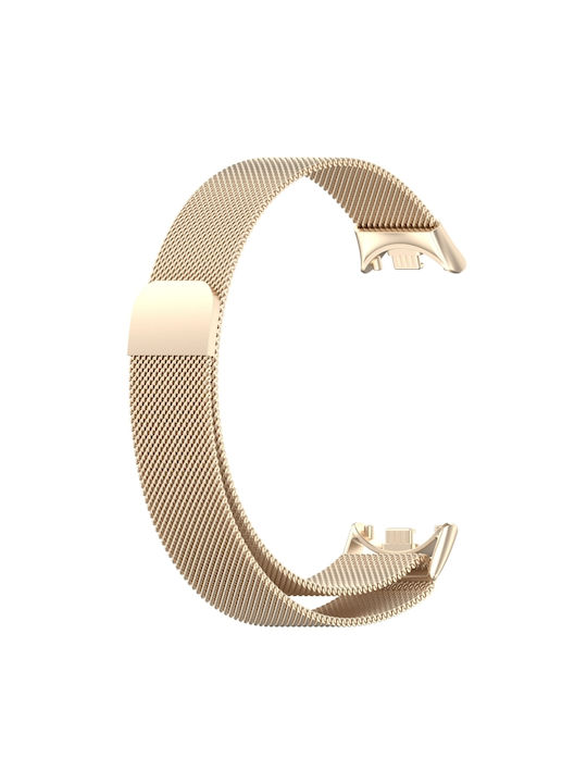 Milanese Curea Oțel inoxidabil Șampanie (Smart Band 8 / Smart Band 9 / Smart Band 10)