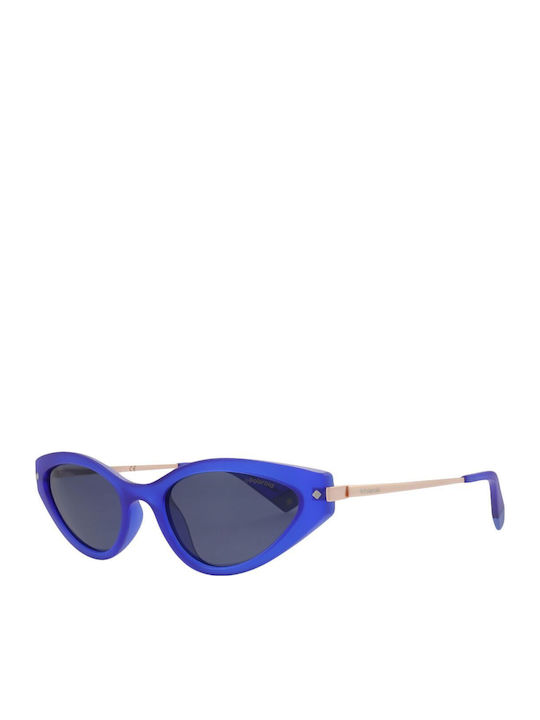 Polaroid Women's Sunglasses with Blue Frame and Blue Lens PLD4074/S/LI UJY/C3