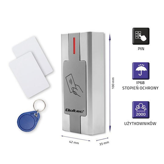 Qoltec Access Control για Πρόσβαση με Κάρτα και Κωδικό