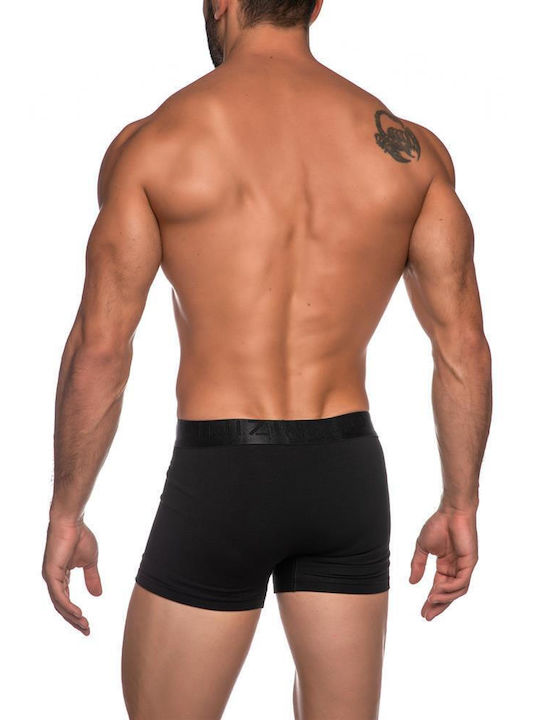 Inizio Herren Boxershorts Black mit Mustern 1Packung