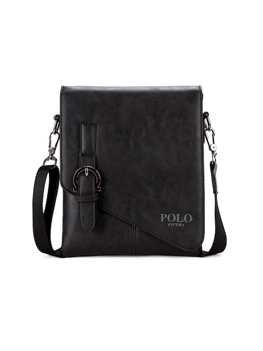 Vicuna Polo Geantă pentru bărbați Umăr / Crossbody Neagră