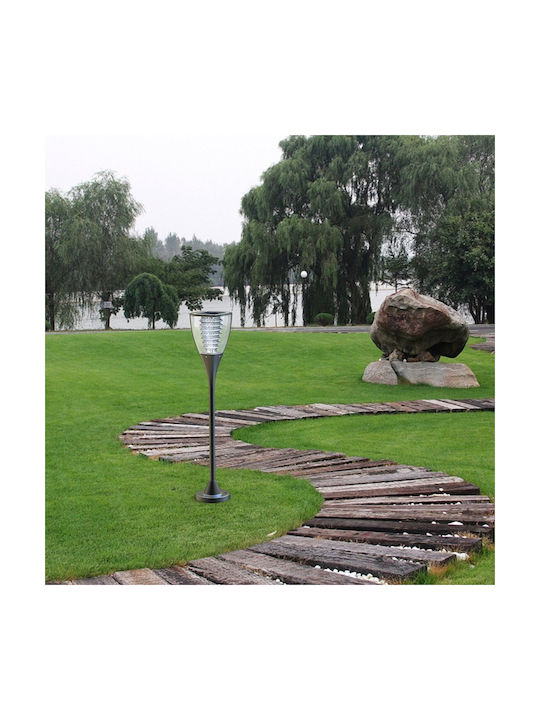 PowerNeed Outdoor Floor Lamp Small Post LED 1.6W with Cold White Light IP65 Black