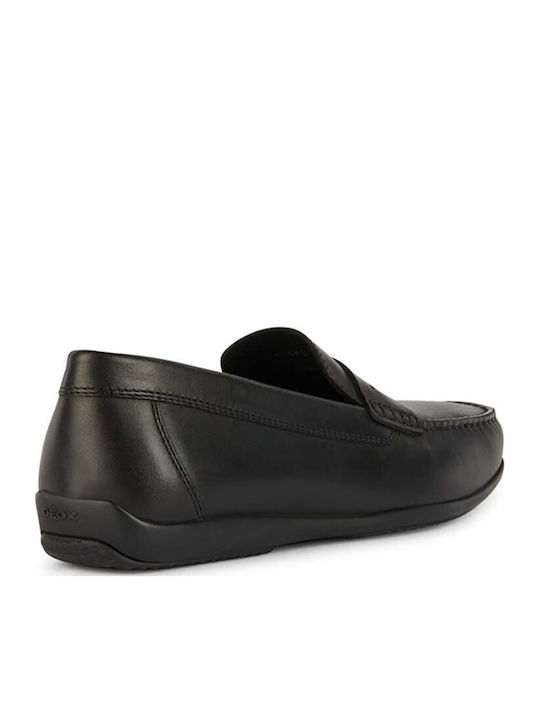 Ascanio Δερμάτινα Ανδρικά Loafers σε Μαύρο Χρώμα