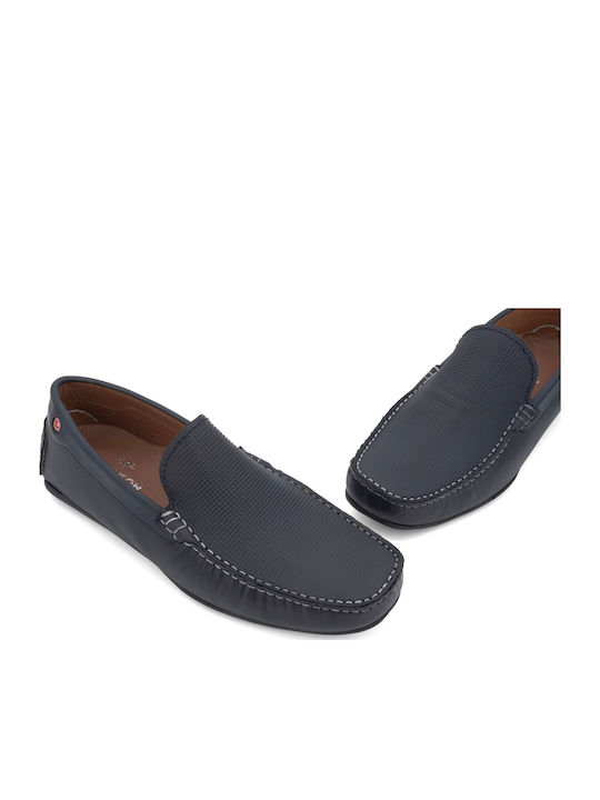 Men's Leather Loafers Blue