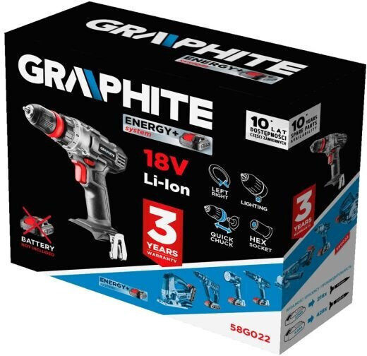 Graphite 58G022 Δραπανοκατσάβιδο Μπαταρίας Solo 18V