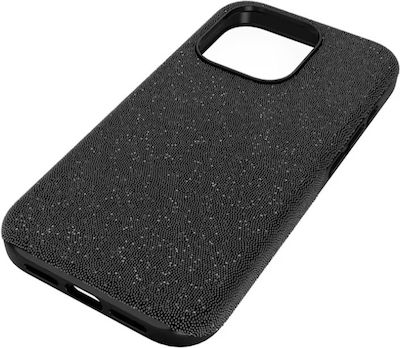 Swarovski High Back Cover Σιλικόνης Μαύρο (iPhone 15 Pro)