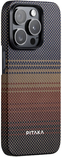 Pitaka Magez 5 Back Cover Aramid Fiber 1.05mm Sunset (iPhone 15 Pro)