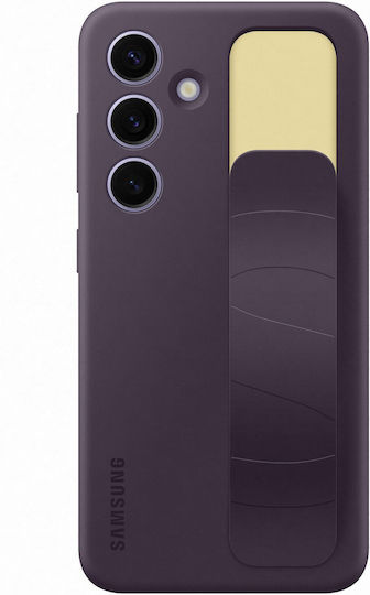 Samsung Standing Grip Back Cover Silicone Dark Violet (Galaxy S24)