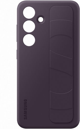 Samsung Standing Grip Back Cover Silicone Dark Violet (Galaxy S24)