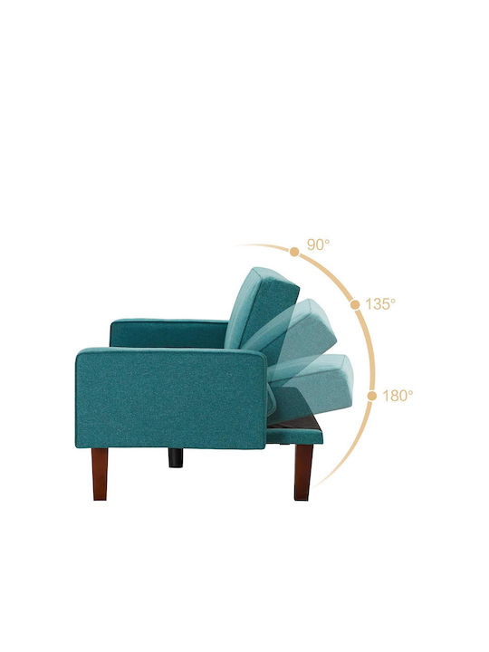 Dreisitzer Sofa Bett Türkis 188x80x97cm