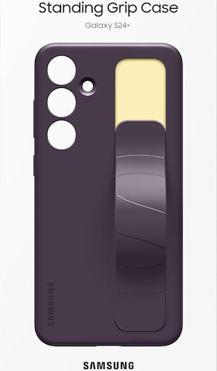 Samsung Standing Grip Back Cover Silicone with Strap Dark Violet (Galaxy S24+)