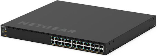 NetGear M4350-24G4XF Managed L3 PoE Switch with 24 Gigabit (1Gbps) Ethernet Ports and 4 SFP Ports