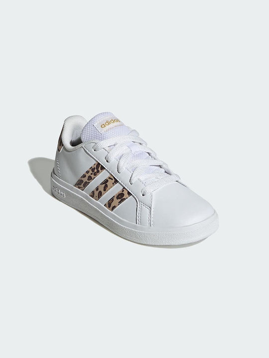 Adidas Încălțăminte Sport pentru Copii Grand Court 2.0 Cloud White / Magic Beige / Matte Gold