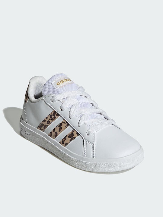 adidas GRAND COURT 2.0 K Cloud White / Magic Beige / Matte Gold adidas GRAND COURT 2.0 K Cloud White / Magic Beige / Matte Gold