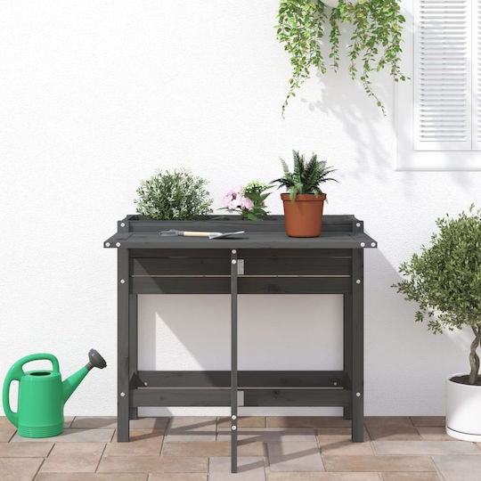 vidaXL Planter Box Wooden Gray 84x73cm.