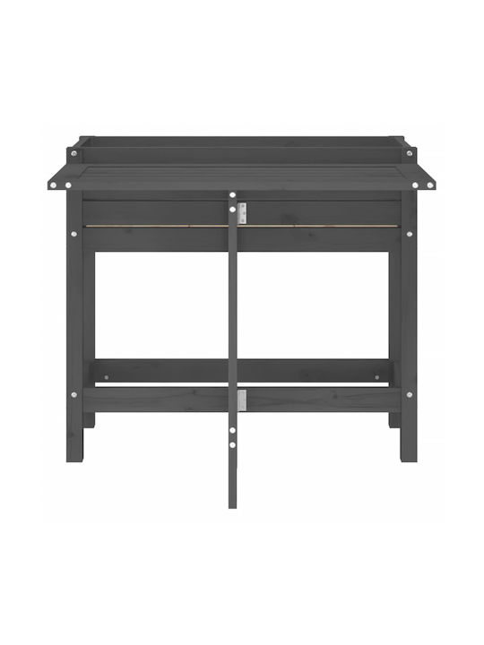 vidaXL Planter Box Wooden Gray 84x73cm.