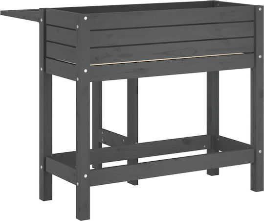 vidaXL Planter Box Wooden Gray 84x73cm.